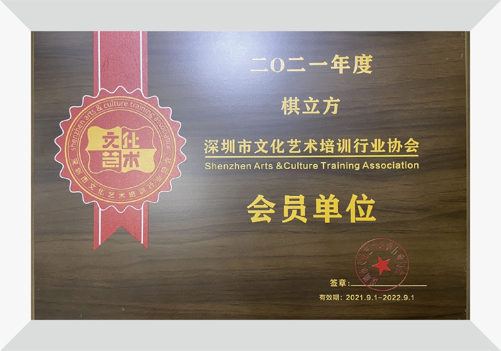 2021年度深圳市文化艺术培训行业协会